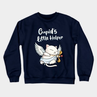 Cupid's Little Helper Cat Crewneck Sweatshirt